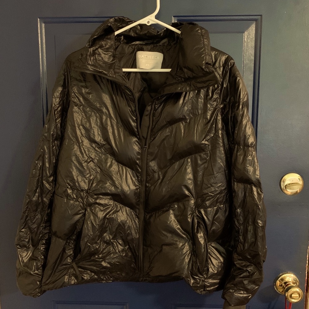 Athleta Black Puff Jacket